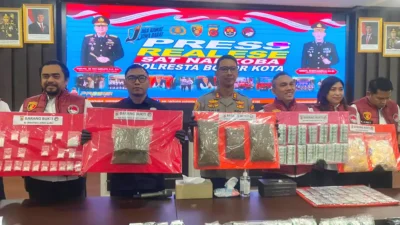 Polresta Bogor Kota Ungkap 61 Kasus Narkoba, 68 Tersangka Diamankan dan 212 Ribu Pil OKT Disita