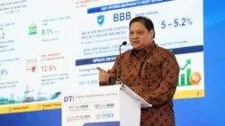 Menko Perekonomian Airlangga Hartarto membuka Digital Transformation Indonesia (DTI) Series 2026 di Jakarta membahas transformasi digital Indonesia.