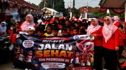 SDN Pasirgaok 05 Gelar Jalan Sehat, 282 Siswa Meriahkan HUT RI ke-81