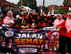 SDN Pasirgaok 05 Gelar Jalan Sehat, 282 Siswa Meriahkan HUT RI ke-81